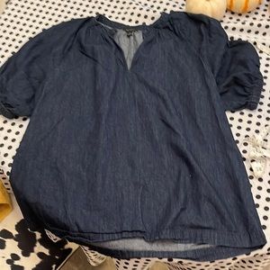 Denim Ann Taylor top